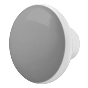 Pewter Grey Solid Colour Classic Elegant Ceramic Knob