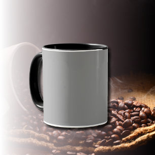 Pewter Grey Solid Colour Classic Elegant Mug