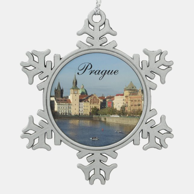 Pewter Prague Ornament (Front)