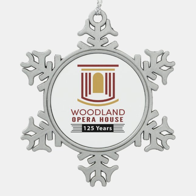 Pewter Snowflake 125th Anniversary Ornament (Front)