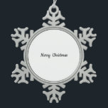 Pewter Snowflake Christmas Ornament<br><div class="desc">Pewter Christmas Snowflake Christmas Ornament</div>