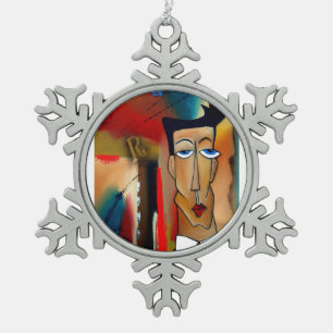 Pewter Snowflake Ornament