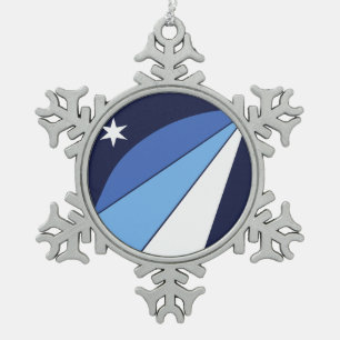 Pewter Snowflake Ornament with Columbia, SC