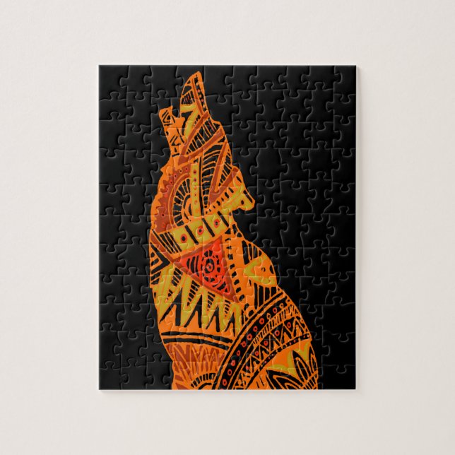 Peyote Coyote Tucson Arizona Jigsaw Puzzle (Vertical)