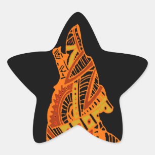 Peyote Coyote Tucson Arizona Star Sticker