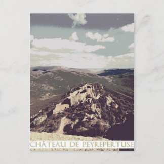 Peyrepertuse Cathar castle Postcard