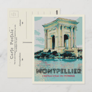 Peyroux Water Tower - Iconic Landmark Montpellier Postcard
