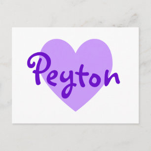 Peyton in Purple Postcard