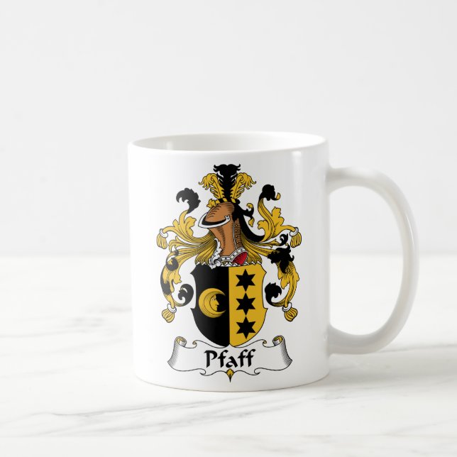 Pfaff Family Crest Coffee Mug (Right)