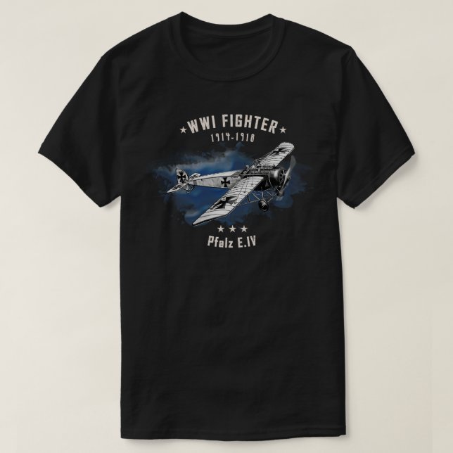 Pfalz WWI Fighter aircraft T-Shirt (Design Front)
