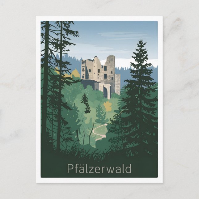 Pfälzerwald Palatinate Forest Germany vintage Postcard (Front)
