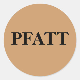PFATT- Primitive Folk Art Trinkets and Treasures Classic Round Sticker