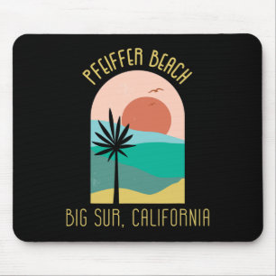 Pfeiffer Beach Big Sur California - Boho Vacation Mouse Mat