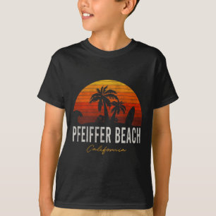 Pfeiffer Beach California Palms Vacation Surf Sund T-Shirt