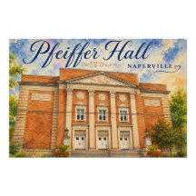 Pfeiffer Hall Theatre Naperville Illinois souvenir