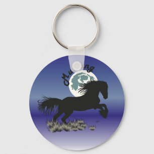 Pferd - Mustang Schlüsselanhänger Key Ring