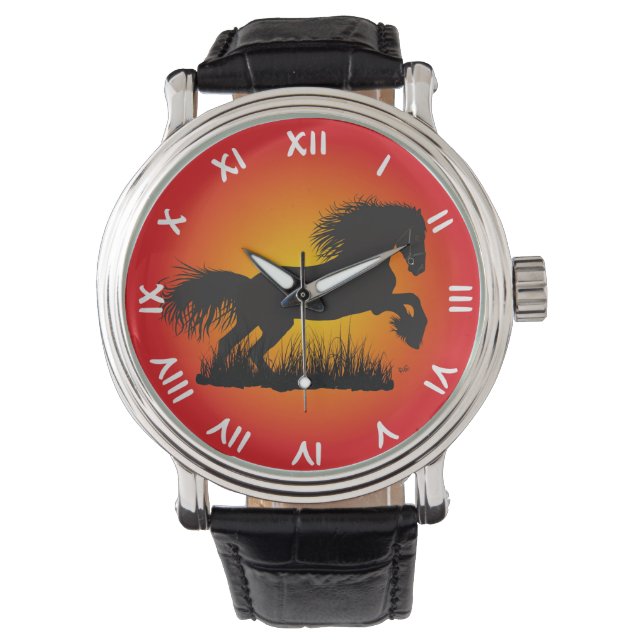 Pferd - Mustang Uhr Watch (Front)