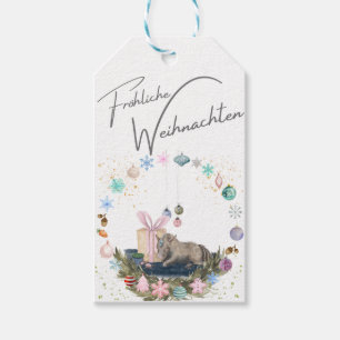 Pferde Geschenkanhänger Weihnachtsmotiv Gift Tags