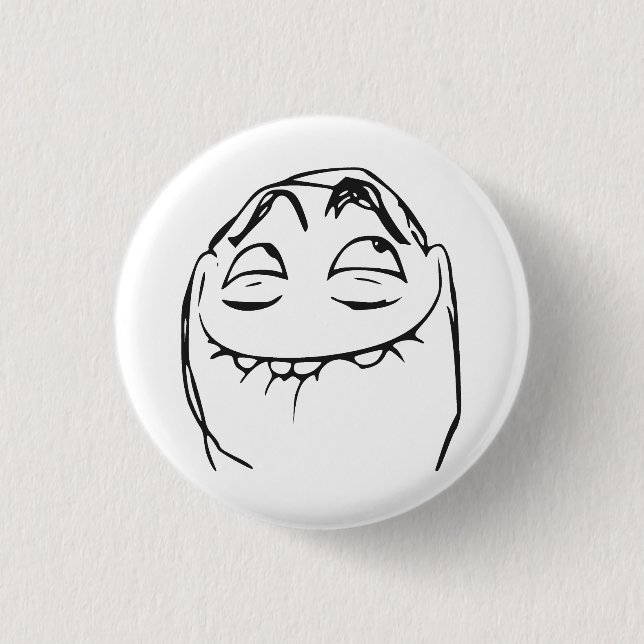 PFFTCH Laughing Rage Face Comic Meme 3 Cm Round Badge (Front)