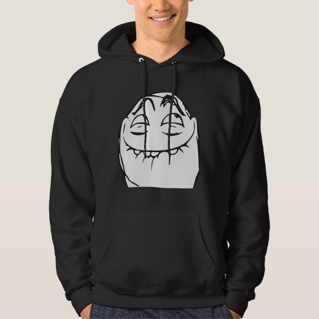 PFFTCH Laughing Rage Face Comic Meme Hoodie (Front)