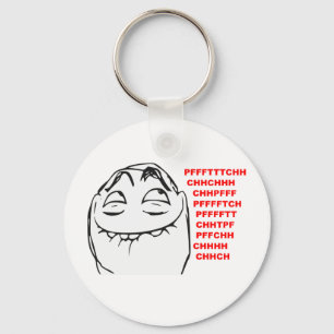 PFFTCH Laughing Rage Face Comic Meme Key Ring