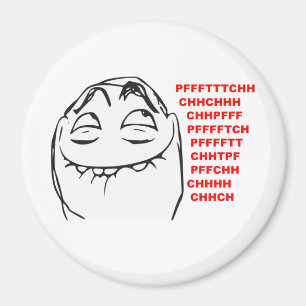 PFFTCH Laughing Rage Face Comic Meme Magnet