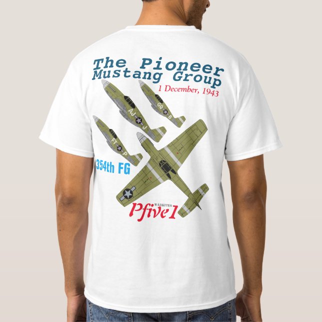 Pfive1 Pioneer Mustang Group T-Shirt (Back)