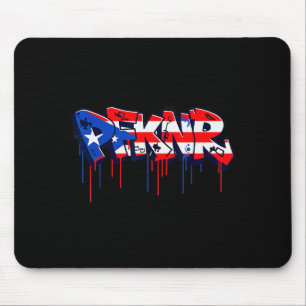 Pfknr Puerto Rico Flag Graffiti Coquí Heritage Mouse Mat