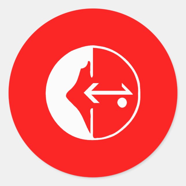 Pflp, Colombia Political flag Classic Round Sticker (Front)