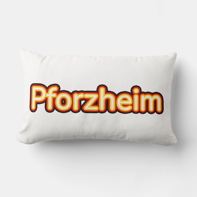 Pforzheim Deutschland Germany Lumbar Cushion (Front)