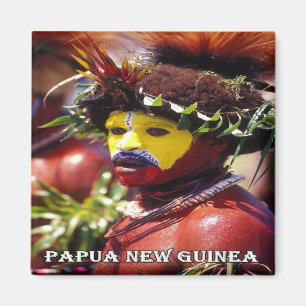PG - Papua New Guinea - Huli Wigman Magnet