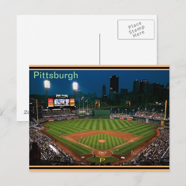Pgh Post Card PNC Park at Night (Front/Back)