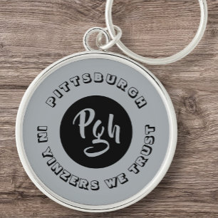 Pgh Yinzer Sports Custom Vintage Key Ring