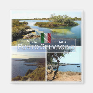 PGL001 PORTO SELVAGGIO, Apulia, Italy, Fridge Magnet