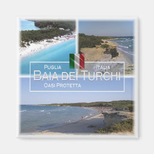 PGL005 BAIA DEI TURCHI, Apulia, Italy, Fridge Magnet