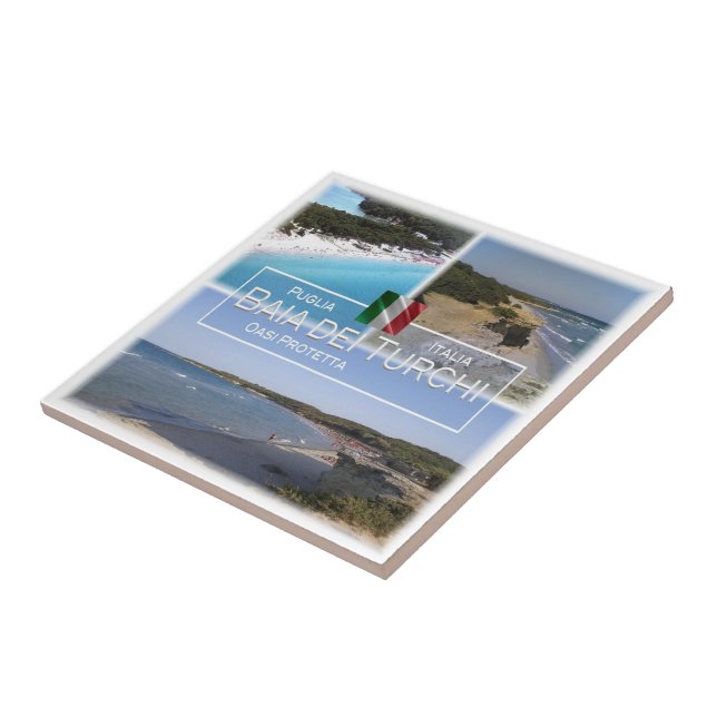 PGL005 BAIA DEI TURCHI, Apulia, Italy, Tile (Side)