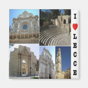 PGL031 LECCE, SALENTO, I Love, Apulia, Fridge Magnet