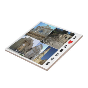 PGL031 LECCE, SALENTO, I Love, Apulia, Tile