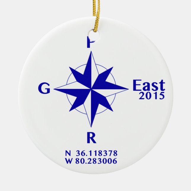 PGR East 2015 sun catcher Ceramic Tree Decoration (Front)