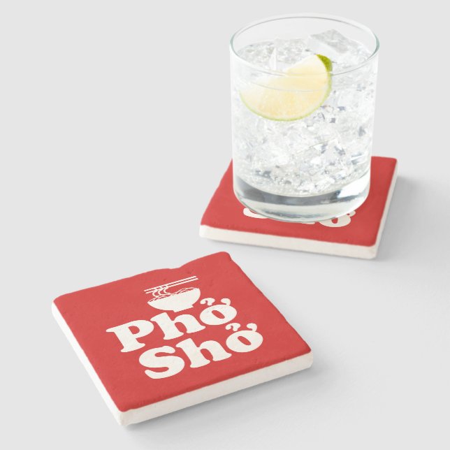 Phở Shở Stone Coaster (Side)