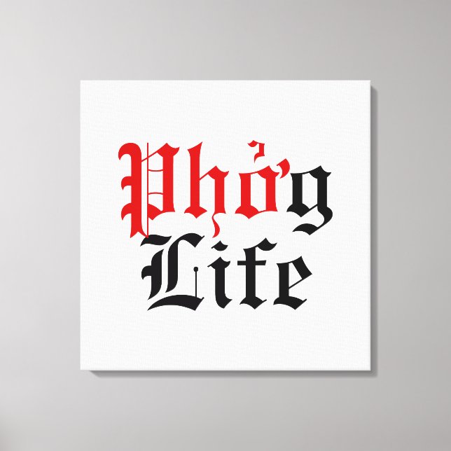 Phởg Life Canvas Print (Front)