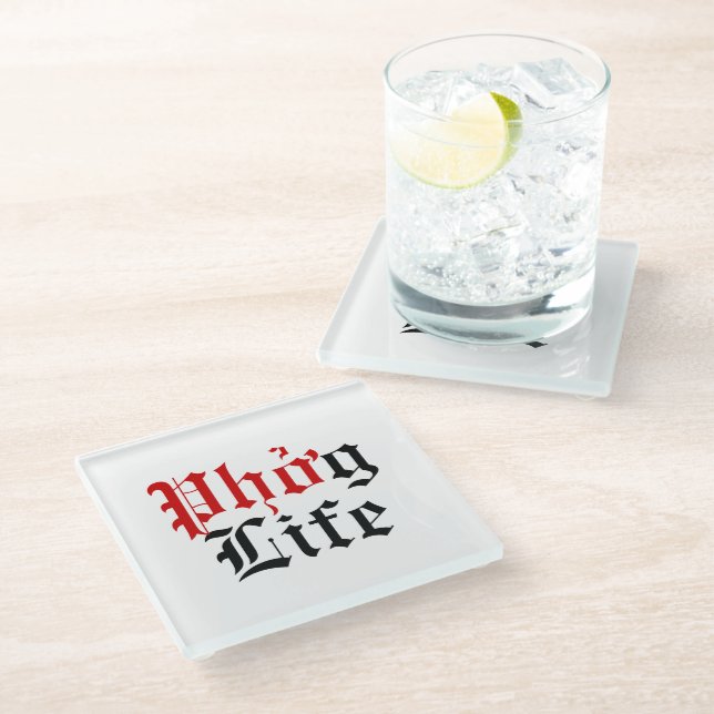 Phởg Life Glass Coaster (Angled)