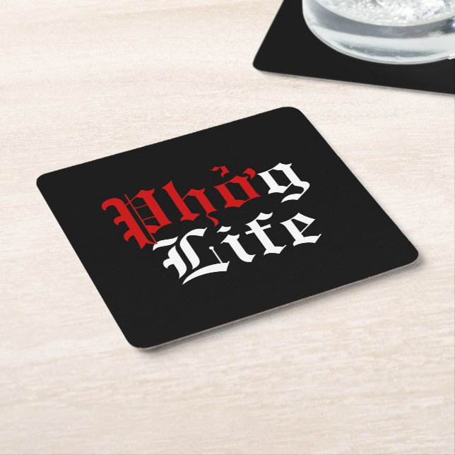 Phởg Life Square Paper Coaster (Angled)