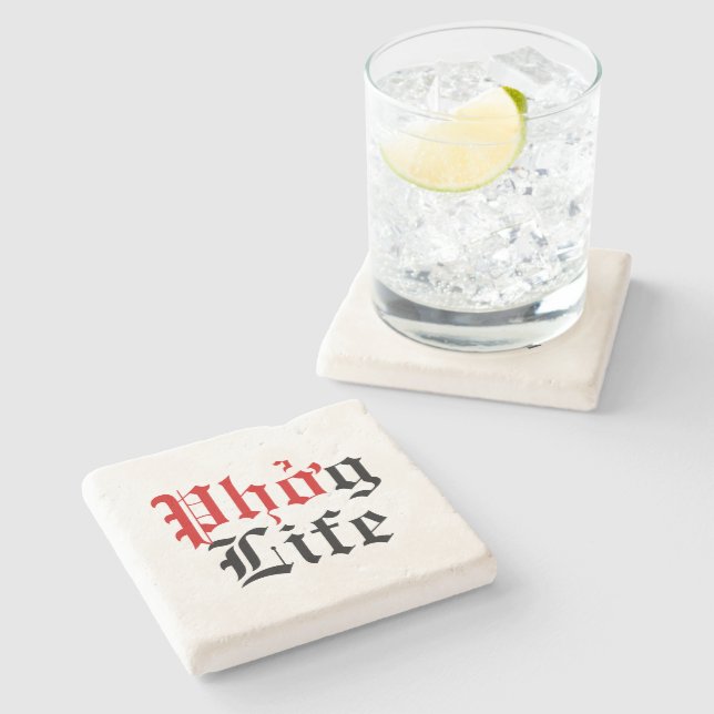 Phởg Life Stone Coaster (Side)