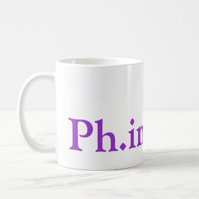 Ph.D. Completion Mug (Left)