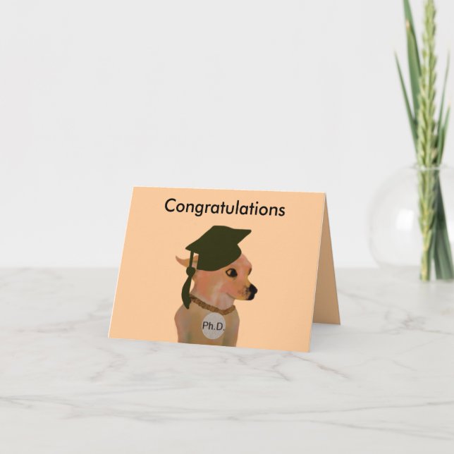 Ph.D. Graduation Card (Front)