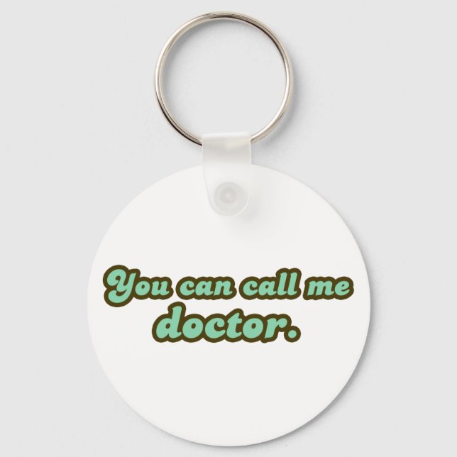 Ph.D. & Med School Graduation Gifts Key Ring (Front)