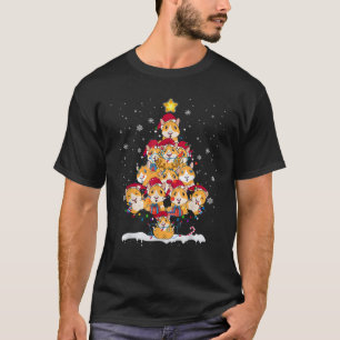 Ph Funny Guinea Pig Christmas Tree Pajama Matching T-Shirt