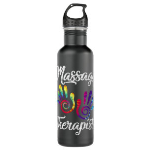 Ph Funny Massage Therapist Costume Hand Therapy  710 Ml Water Bottle