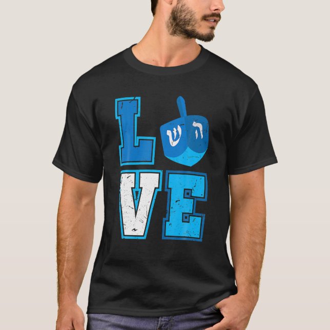 Ph Love Hanukkah Dreidel Happy Chanukkah Costume T-Shirt (Front)